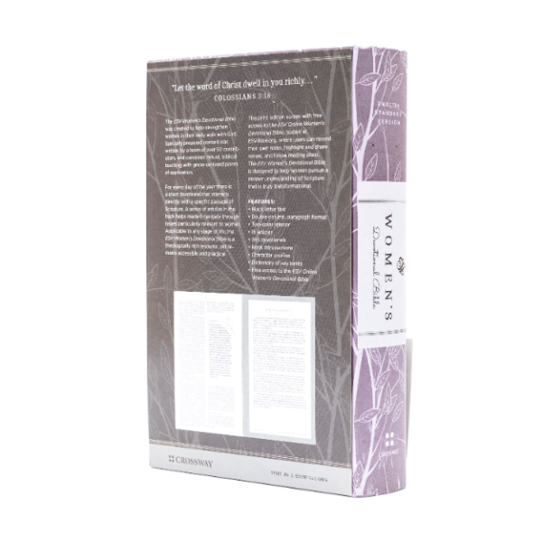 ESV Women Devotional Bible Purple Hard Cover - Image 3