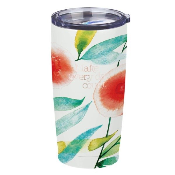 Make Every Day Count Orange Blossoms Stainless Steel Mug