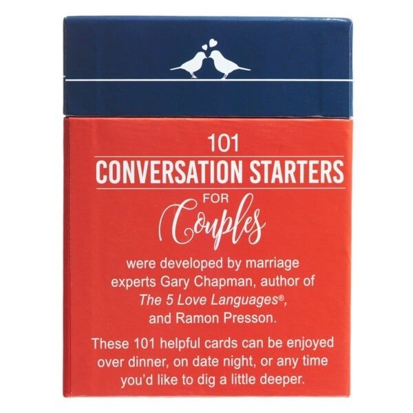 101 Conversation Starters For Couples Cards (Boxed Cards) - Image 3