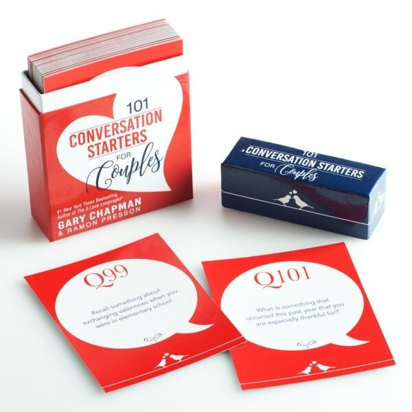 101 Conversation Starters For Couples Cards (Boxed Cards) - Image 2