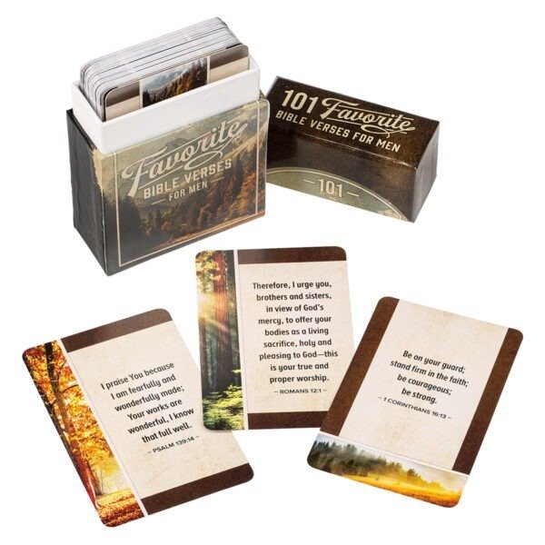 101 Favorite Bible Verses For Men Boxed Cards - Image 4
