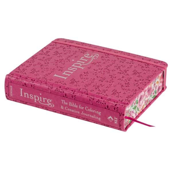 NLT Pink Peony Faux Leather Inspire Filament Bible - Image 2