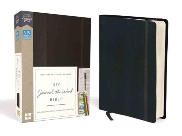 NIV Journal Word Bible Red Letter Edition Black (Comfort Print)(Hardcover)