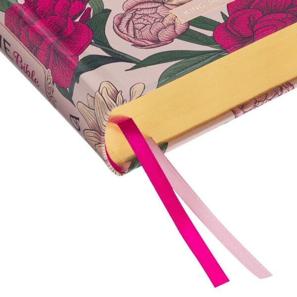 KJV Pink Floral Hardcover My Creative Bible - Image 7