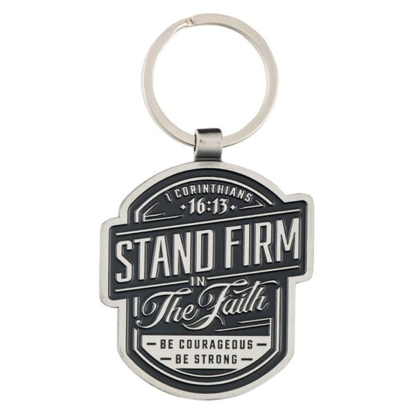 Stand Firm In The Faith Metal Key Ring Product Price