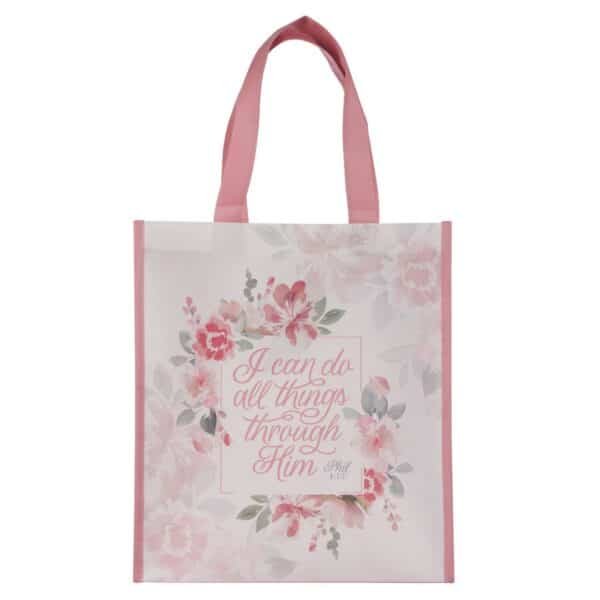 I Can Do All Things Through Him Non-Woven Tote Bag