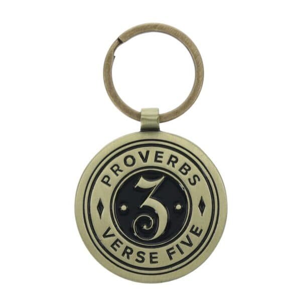 Trust In The Lord Metal Key Ring