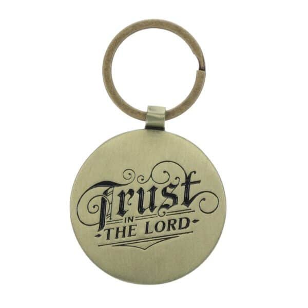 Trust In The Lord Metal Key Ring - Image 3