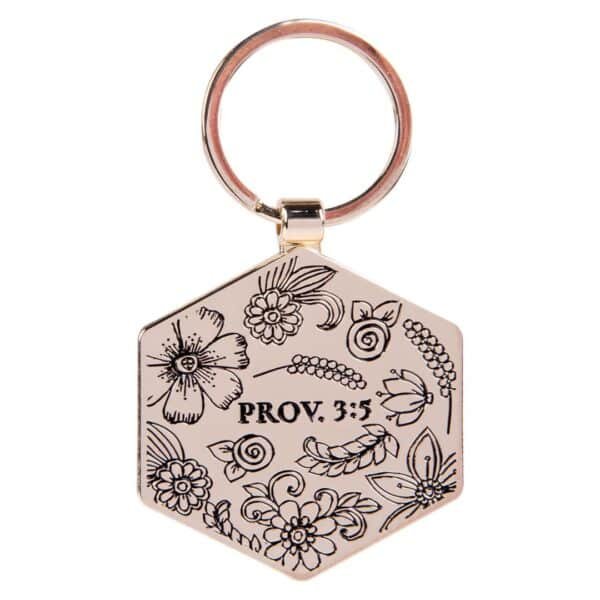 Trust In The Lord Epoxy Metal Key Ring - Image 3