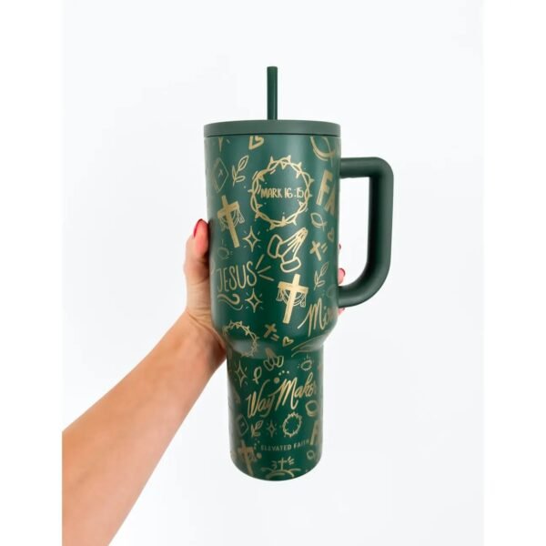 Green Allover Print 40 oz Ascend Tumbler